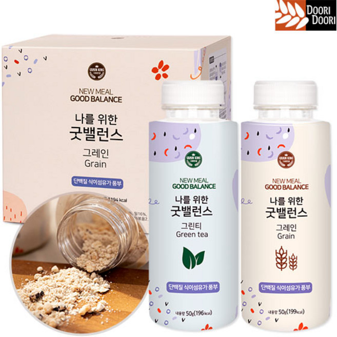 *식사대용 쉐이크* 굿밸런스 50g x 6개 구성 맛있는 오트밀 단백질 식이섬유 간식 간편식, 베리오트밀 6입