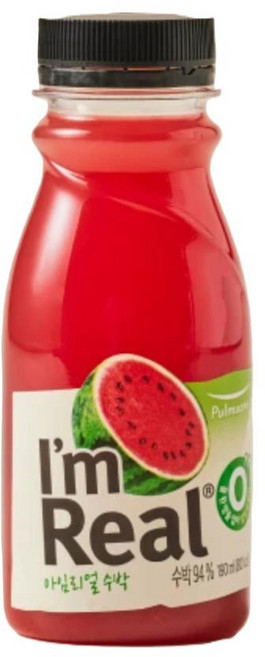 아임리얼 아임리얼 수박 190ml, 4개