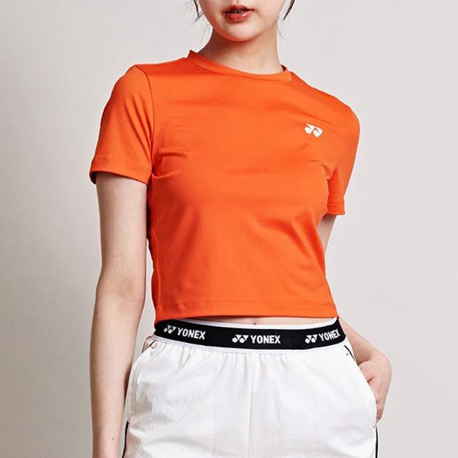 요넥스 여성 반팔 크롭 티셔츠 245TS013F