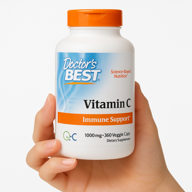 닥터스베스트 Q-C를 함유한 비타민C 1000mg 베지 캡슐 360정 / 해외직구 미국정품, 1개