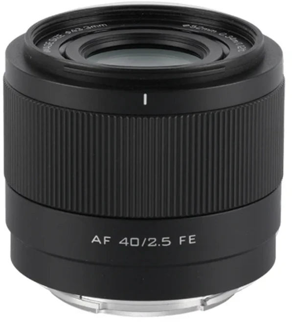 VILTROX 40mm F2.5 카메라 렌즈 Nikon Z Sony E 시리즈 마운트 용 풀 프레임 자동 초점, 02 소니 E-마운트 (FE), 01 Black
