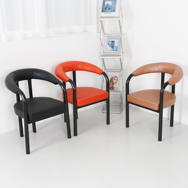 체어센스 기원 의자 카페 식탁 업소용, 기원 오렌지, 1개