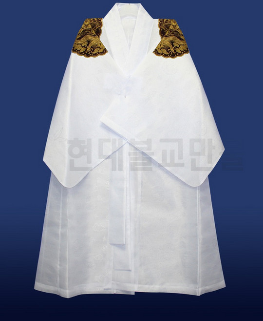 자미사 용견장 도포(흰색) 글문대감 도사복 신복 무속의상, 1개