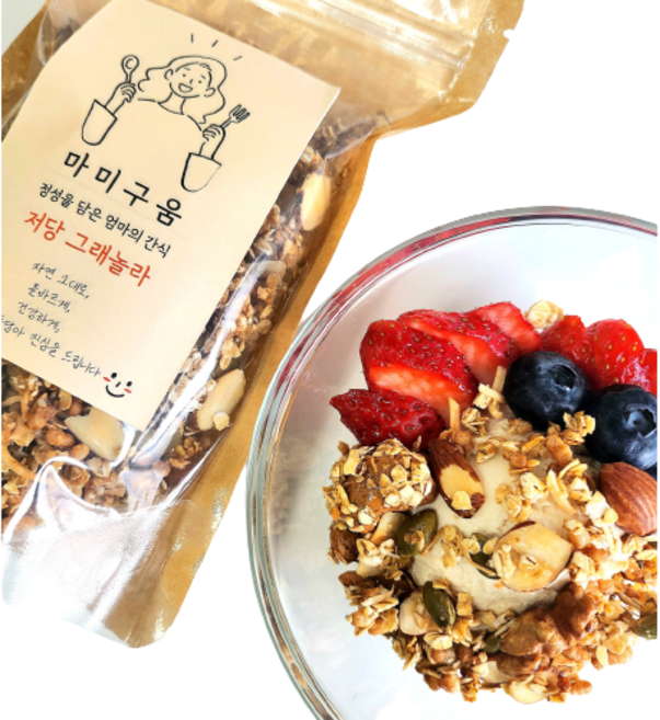 마미구움 수제 저칼로리 저당그래놀라, 180g, 1개, 시그니처 LOW당그래놀라