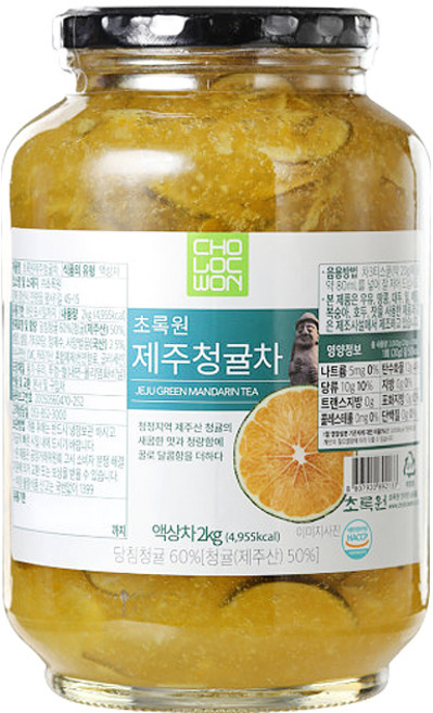 초록원 제주 청귤차, 2kg, 1개입, 1개