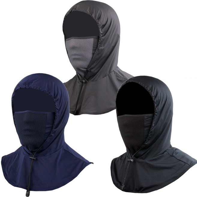 카투스 1+1 국내최초 여름용 COOL 냉감 넥워머후드 2 in 1 냉감마스크, 그레이 1+1