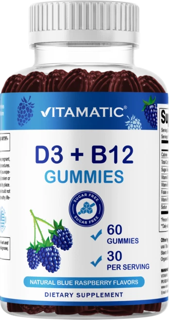 비타매틱 비타민 D3 + B12 구미 - 60정, 1개, 60회분 - 쿠팡