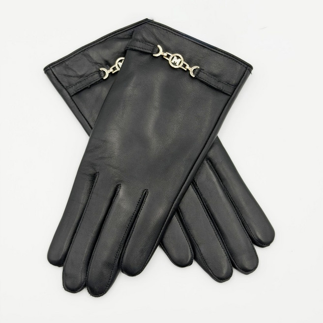 메트로시티 여성 가죽장갑 짧은 체인 양가죽 장갑 (정품)