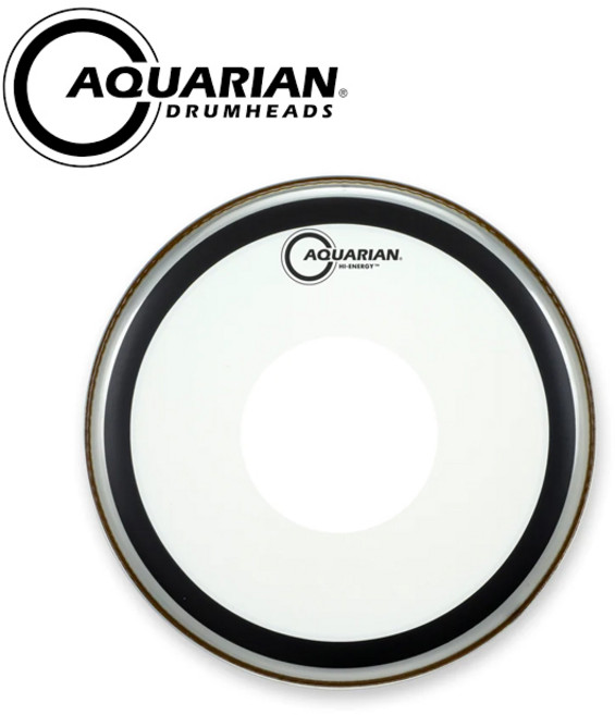 Aquarian - Hi energy Snare Batter / 스네어 드럼헤드 12인치 (HE12), 화이트, 1개