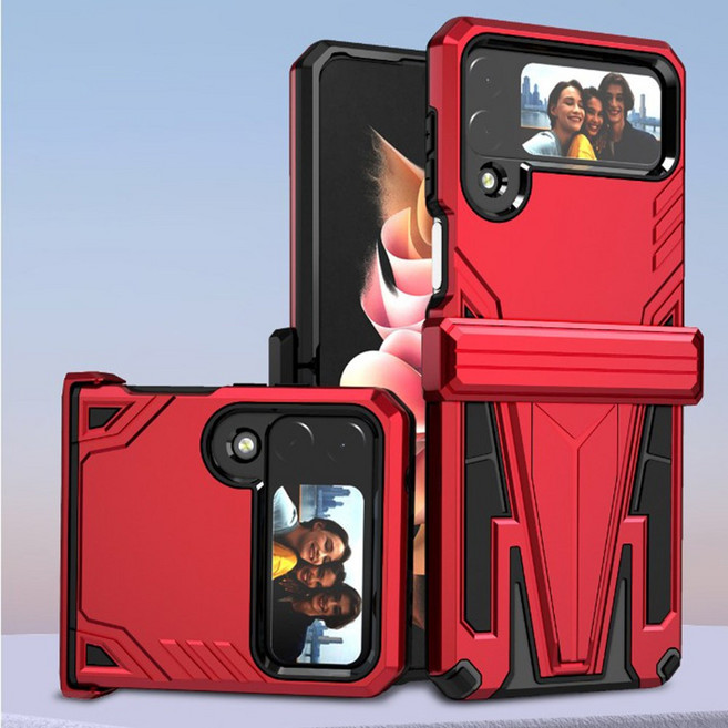 갤럭시 Z플립4 힌지보호 금속거치대 차량용호환 범퍼케이스