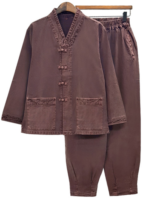 [아리랑의 봄] 20수 V넥 남녀공용 생활한복 한벌