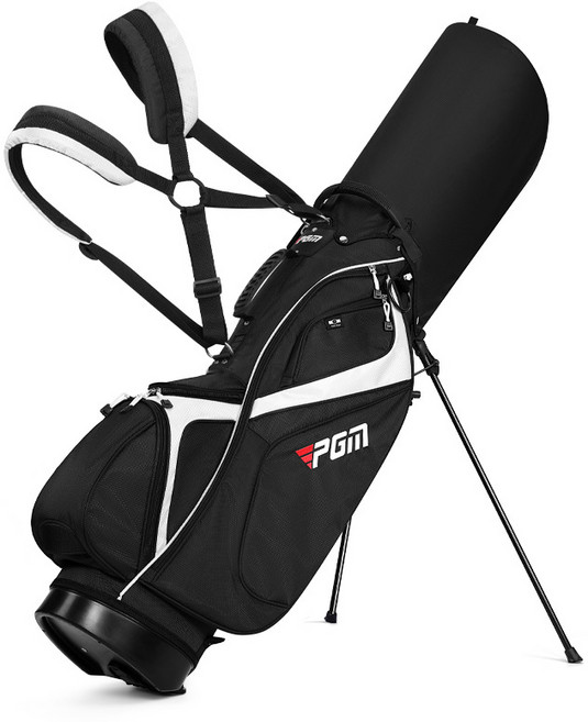 피지엠코리아 PGM 경량 14분할 골프백 스탠드백 캐디백, 블랙화이트