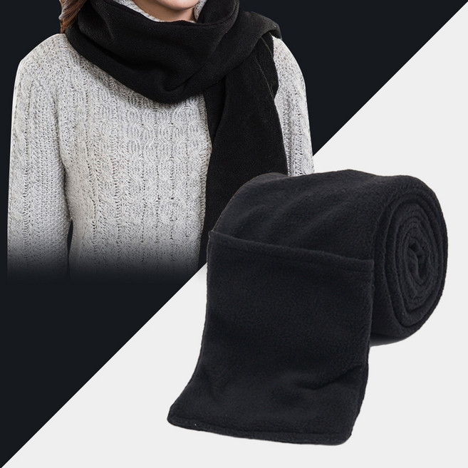 인포벨 더쎈 3단 온도조절 히팅 USB 온열 목도리 넥워머 머플러 포켓 보온 발열 목도리