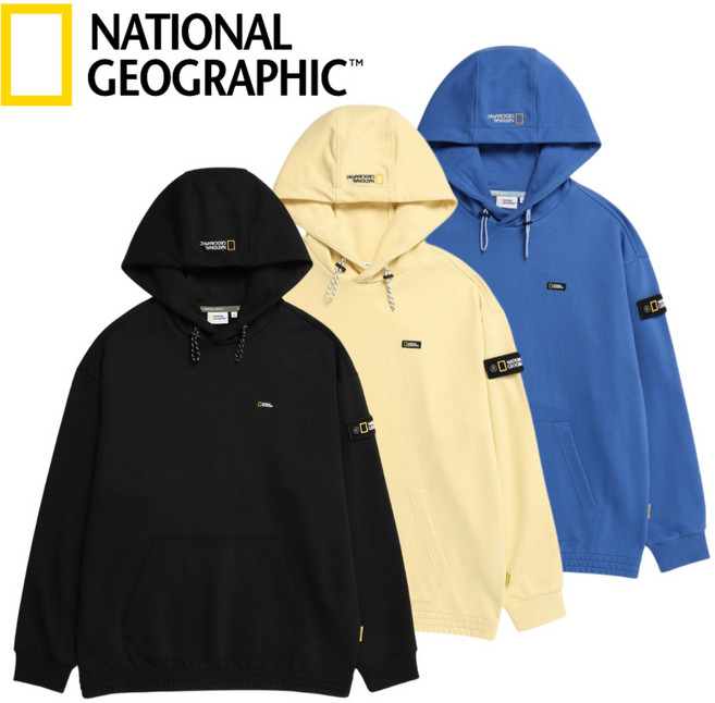 [매장발송] 내셔널지오그래픽 남여공용 후드티 맨투맨 티셔츠 긴팔티 와펜 사계절 등산 캠핑 여행 이월상품