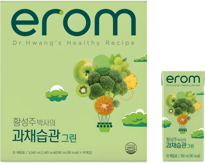 이롬 과채습관 그린, 190ml, 16개 - 쿠팡