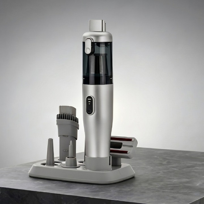 LOVCHO 무선 미니 핸디 청소기 원룸 차량용, A-097, 실버