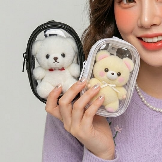 보노로 인형 보호 투명 키링 파우치 1+1