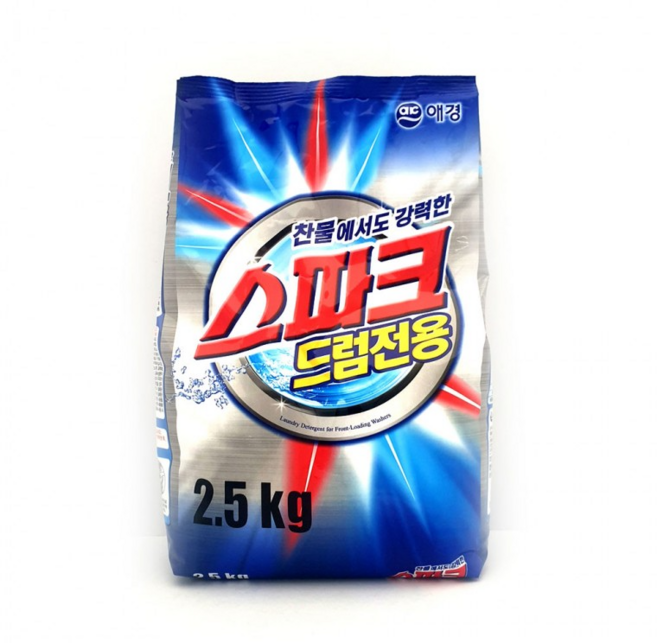 애경 스파크드럼 2.5kg리필 찬물 드럼전용, 2.5kg, 2개