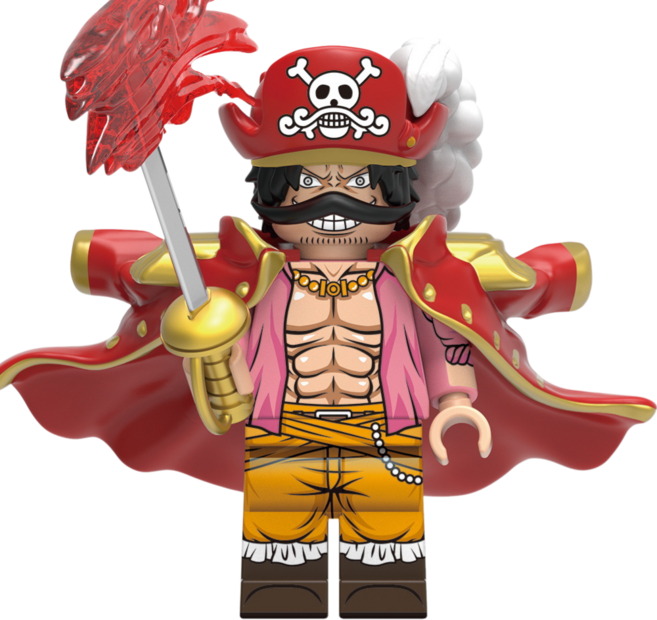 원피스(ONEPIECE) 해적왕 애니메이션 캐릭터 브릭미니피규어 컬렉션 취미/수집/장식/컬렉션용 커스텀 호환 블록피규어 8종 시리즈 VER.11, OPC-1101. 골디 로저, 1개