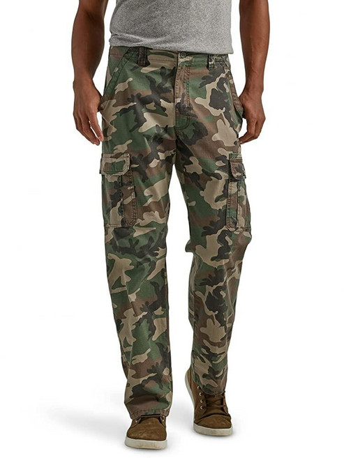 Wrangler Authentics 남성용 릴렉스 핏 스트레치 카고 팬츠 올리브 34 x 30 179822