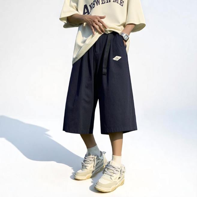 데일리 바이블 남자 버뮤다 팬츠 여름 7부 와이드 반바지