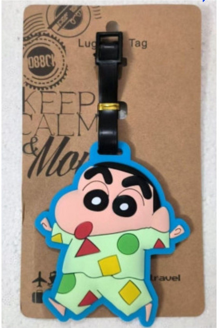 짱구 네임택 여행용캐리어 수화물택 골프백 어린이집 가방 이름표