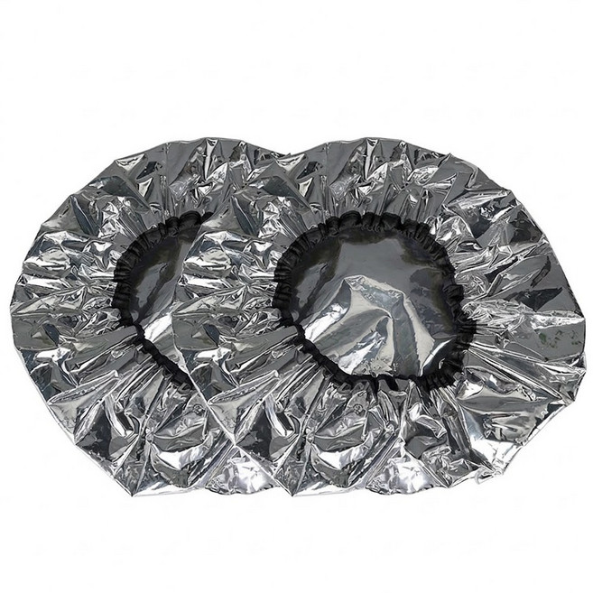 더빗다 두꺼운 헤어캡 고급형 셀프 홈케어 알루미늄 트리트먼트 염색 파마, 2개