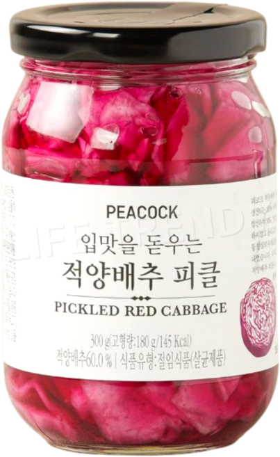 피코크 적양배추 피클, 1개, 300g