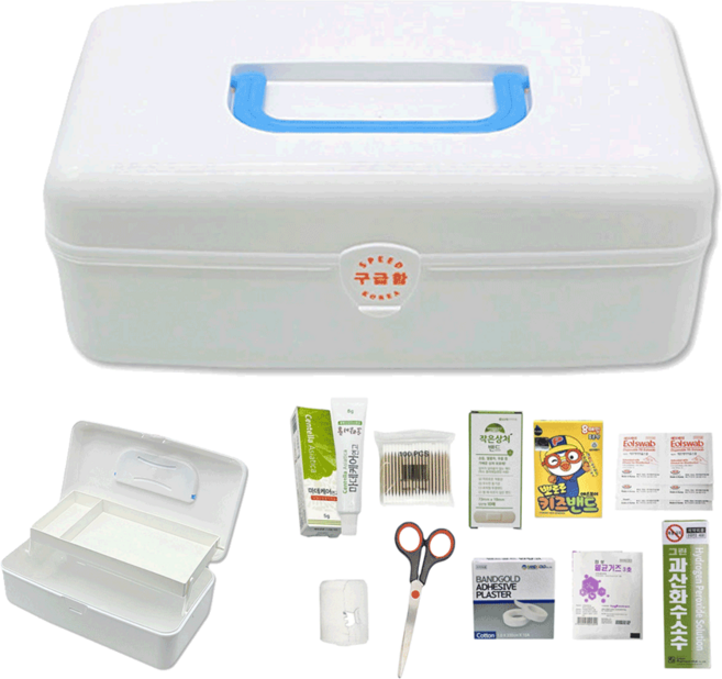 스피드 구급함 (미니) + 실속 구급용품 10종 세트, 1세트