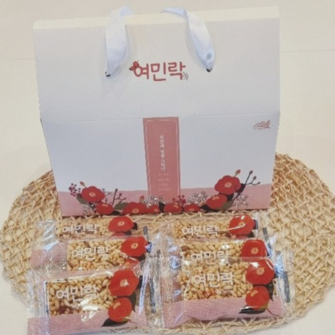 여민락 누룽지바 24개입 수제 누룽지 과자 간식 쌀과자 간편한 식사대용, 24개