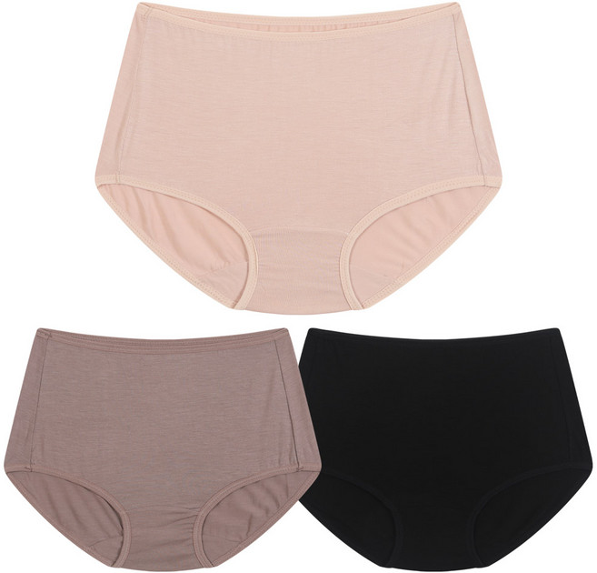 국산 여성 천연섬유 숏 드로즈 3p 세트 XND9267