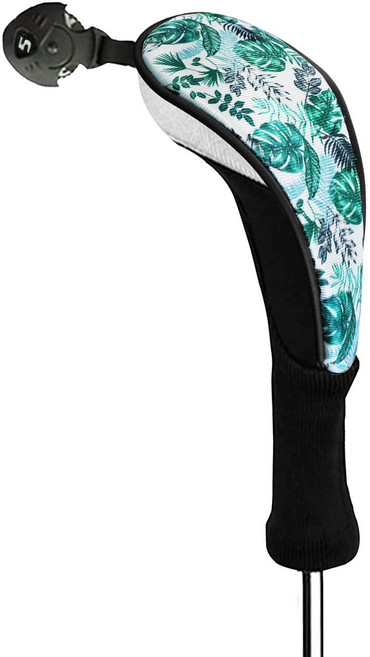 지칸디 골프 유틸리티 헤드커버 5번 커버 골프채 클럽 보호 용품 쿠션 낱개, 그린, 1개