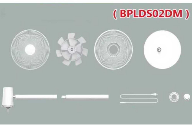 샤오미호환 스마트 상하부기둥 스탠드 블레이드 무선선풍기 PRO BPLDS03DM 악세사리 소모품, 2. (상부 기둥 2)