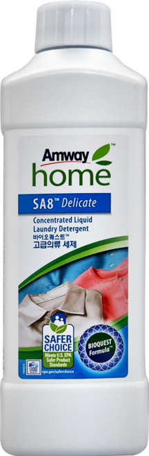 암웨이 SA8 바이오퀘스트 고급의류 세제, 1개, 1L