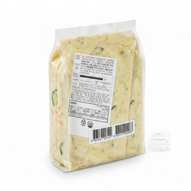 샐러드미인 달콤 감자사라다 샐러드S 1kg 간편 절임오이 사라다빵 모닝빵 샌드위치 재료, 1개