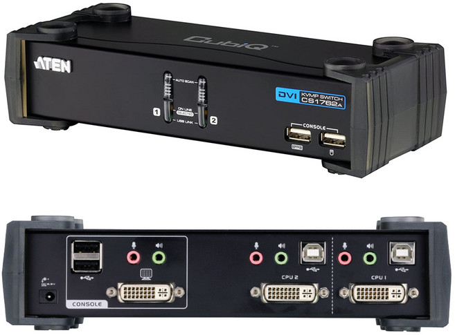 ATEN CS1762A 2포트 DVI KVMP스위치 USB 오디오 케이블 포함