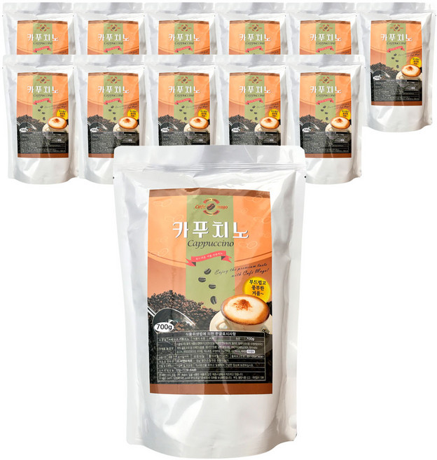 씨앤비 카페마고 카푸치노(자판기용 커피믹스), 700g, 12개, 1개입