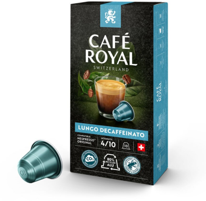 카페 로얄 네스프레소 호환용 캡슐커피 룽고 디카페인, 1개, 10개입