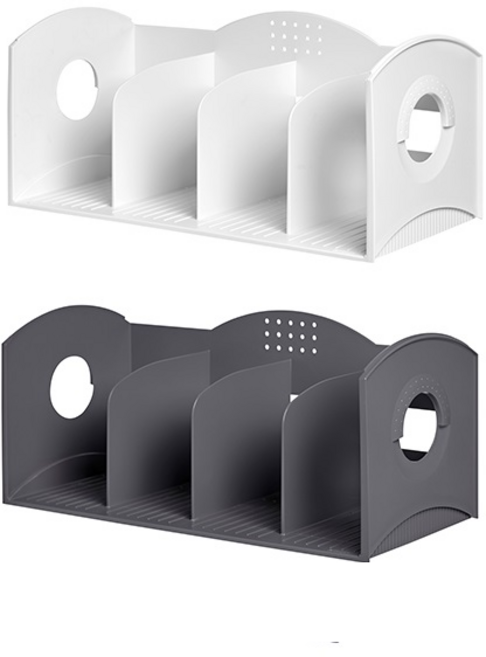 시스맥스 멀티 책꽂이 4단, 그레이, 1개