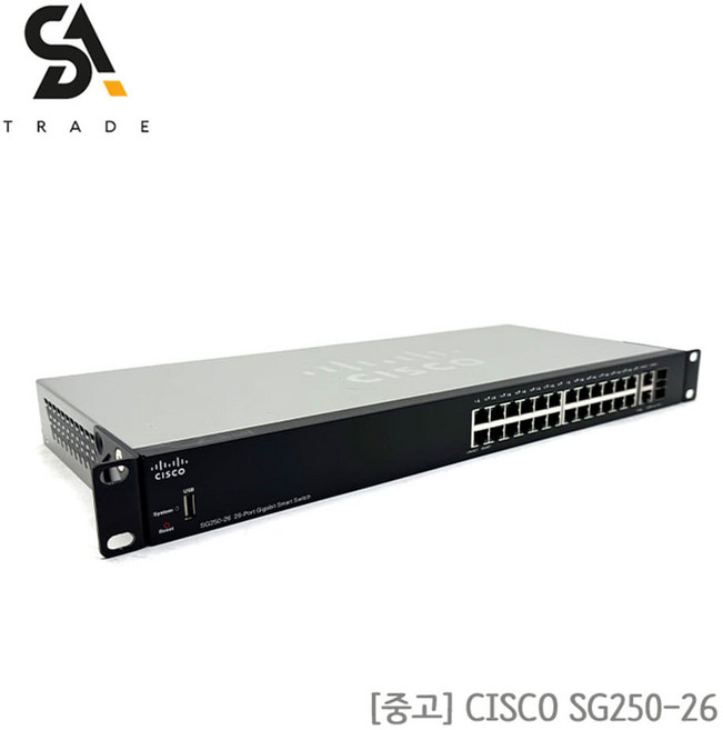 중고) CISCO SG250-26 24포트 스위칭허브