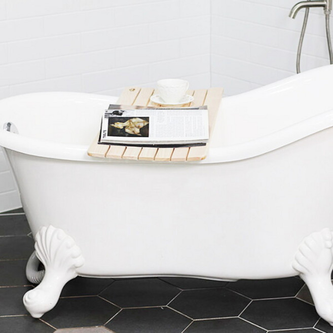 [이오스트] 편백나무 욕조트레이 700 x 285 / 반신욕 용품 욕조 덮개 욕실용품, 1개