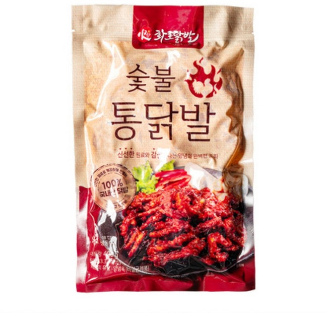 화로닭발 숯불통닭발, 400g, 15개