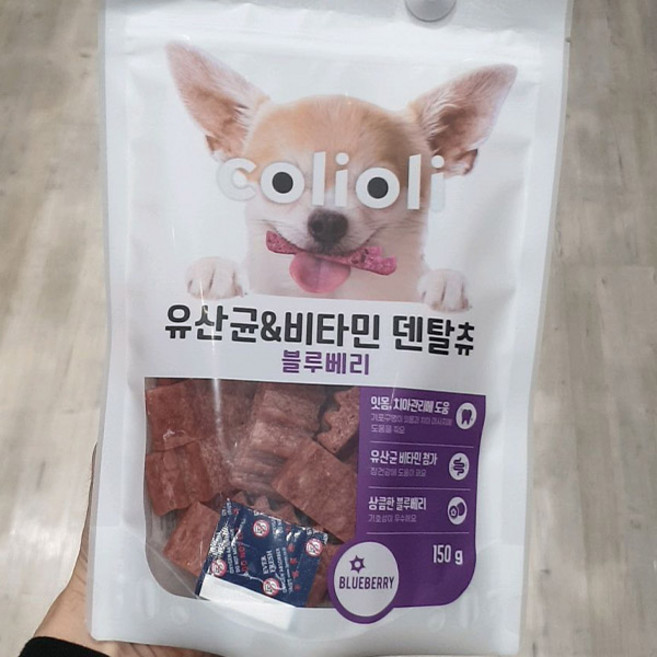 콜리올리 유산균&비타민 덴탈츄, 1개, 150g, 블루베리