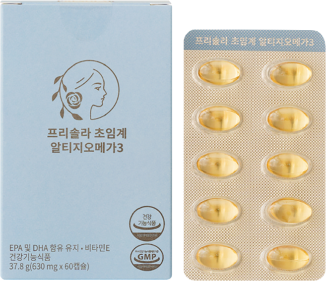 프리솔라 초임계 알티지 오메가3 식물성 캡슐 KD PVDC, 1개, 30정