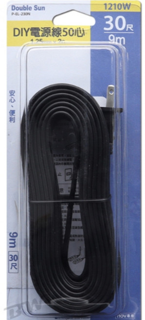 雙日 P-EL-230N DIY電源線 50心 1.25mm² x 2C 30尺/9米, 1個