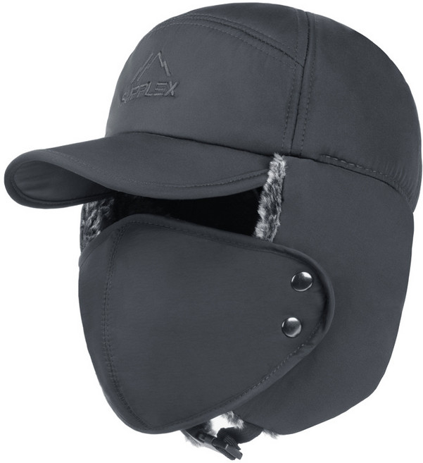 철통방어 방한 털모자 귀달이 모자 겨울 작업 등산 군밤 마스크