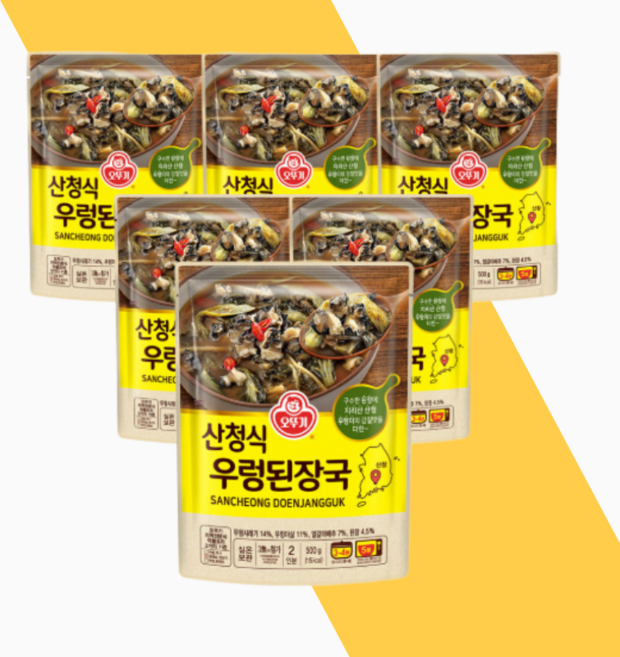 오뚜기 산청식 우렁된장국 캠핑음식 국물요리 500G 1개