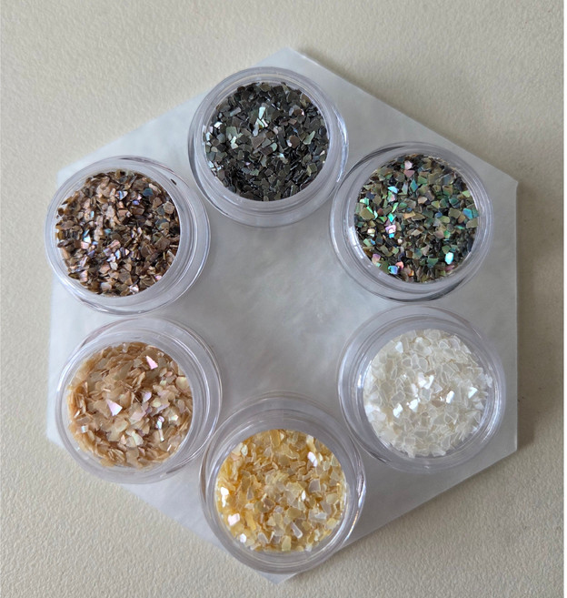 천연 고급 자개가루 자개조각 세트 자게 자개 (조각 크기 1.0~3mm) 개당 3g, 1개, 조각사이즈 (3mm)