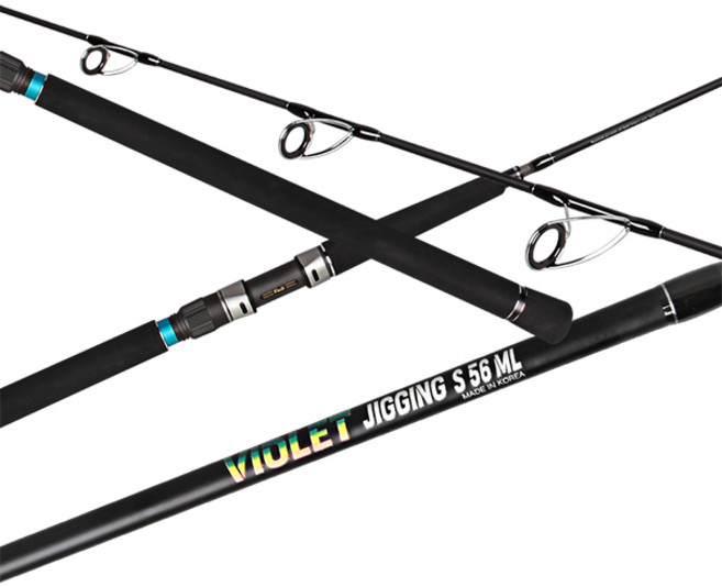 바이올렛 지깅 방어 부시리 버티컬 루어 지깅 낚시대 튜블러팁 솔리드팁 S-56ML 스피닝버전