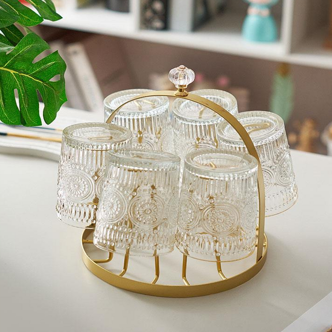 데일온 감성 물빠짐 컵걸이, 1개, 골드